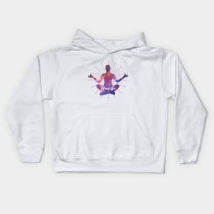 Namaste Meditation Universe Kids Hoodie